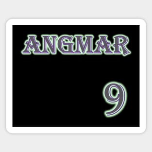 Angmar 9 Baseball Jersey Sticker